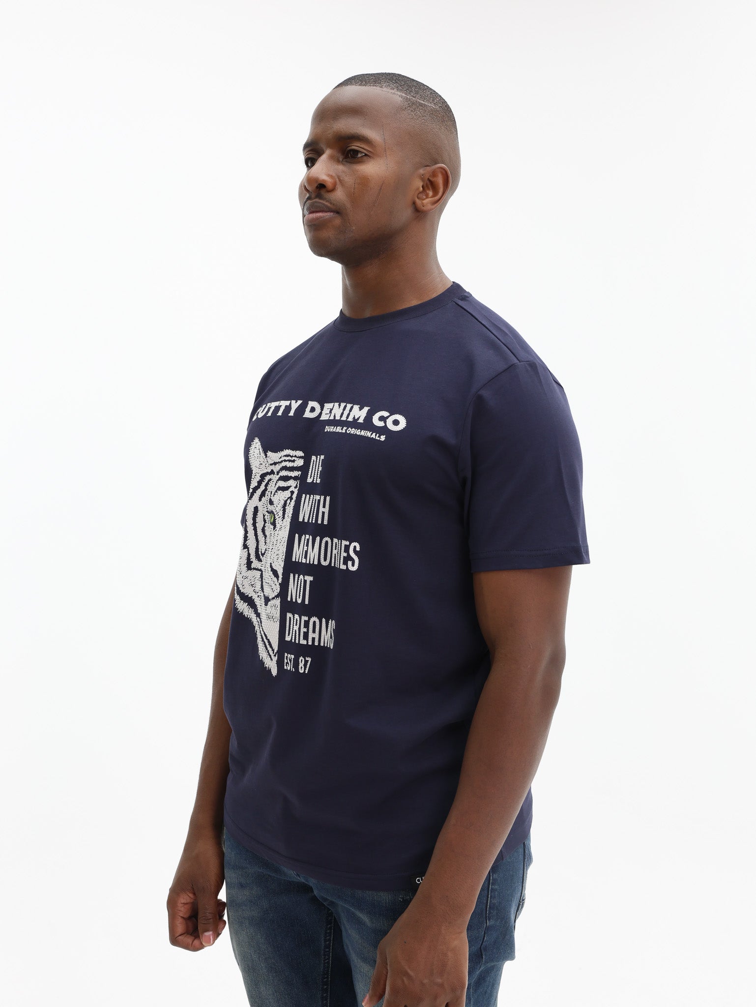 Cutty Crew Tiger Print Navy